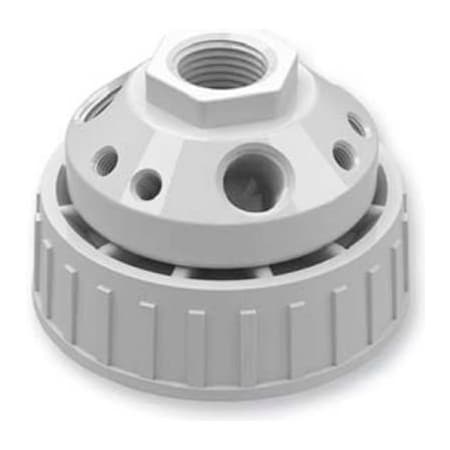 Cp Lab Safety. CP Lab Safety 10-Port Waste Manifold Cap with Plugs, For Nalgene Carboys with 70mm Closure WF-70NAL-10KIT